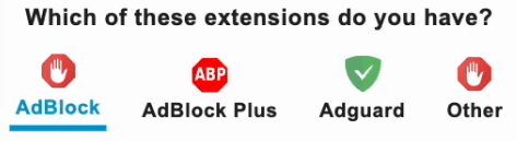 Visual guide on how to disable Ad Blocker extension